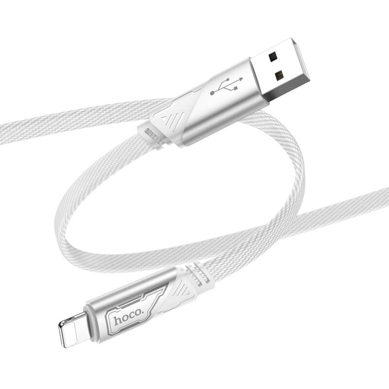 Hoco Braided Lighting to USB-A 2.4A Charging Data Cable 1.2m U119