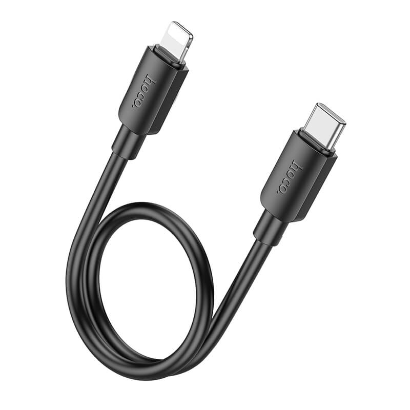 Hoco PVC PD 20W Type-C to Lighting 2.4A Fast Charging Data Cable 25cm X96