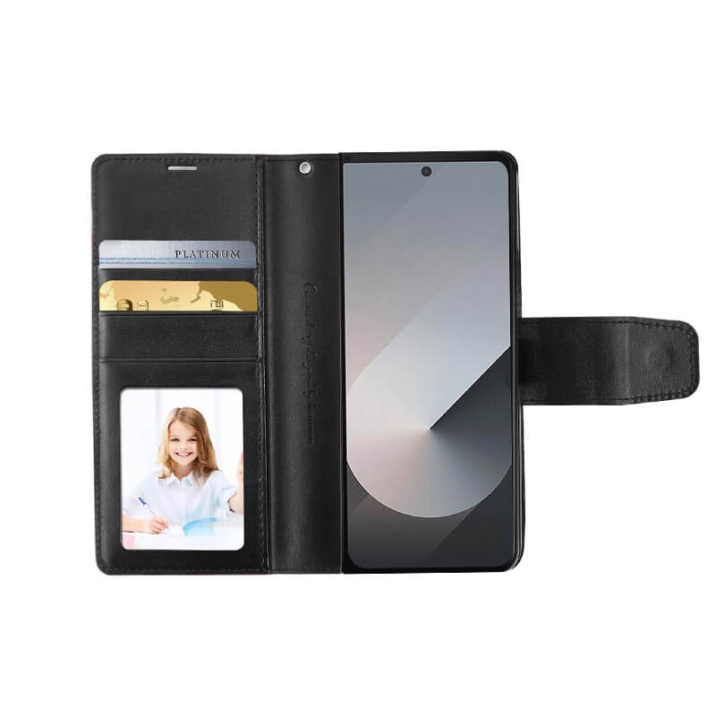 Hanman Leather Wallet Compatible with Samsung Z Fold 7 2025 Case
