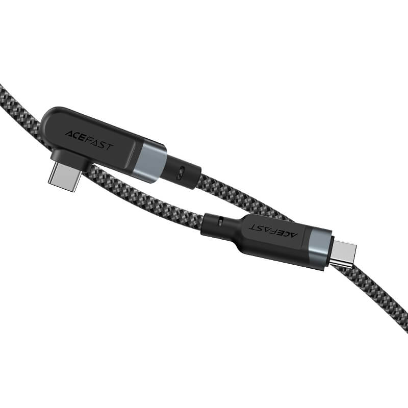 Acefast 100W 2M USB-C to USB-C TPE W Right Angled Aluminum Charging Data Cable C5-03