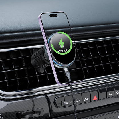 Acefast 25W Magnetic Wireless Car Mount Charger with Active Cooling D61