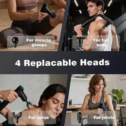 Mobie 3 in 1 Professional Massage Gun with Extendable Handle for Full Body Reach M8S