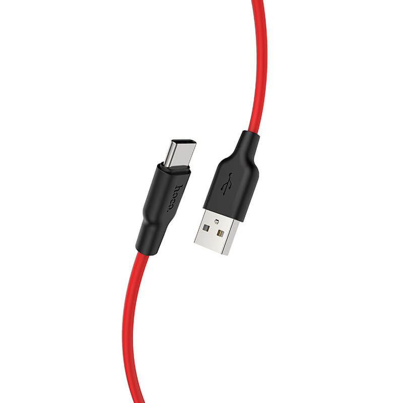 Hoco Silicone USB-A to Type-C Charging Data Cable 2m X21 Plus
