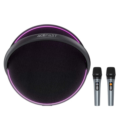 Acefast Portable Karaoke Speaker with 2 Wireless Mics & 6000mAh Power Bank K5 Max