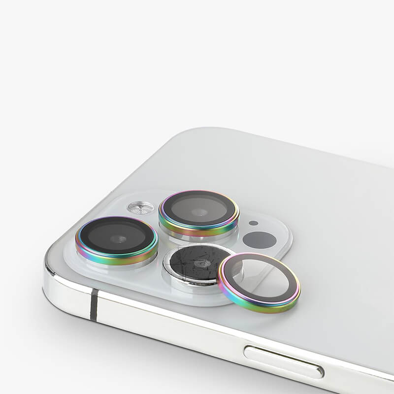 Suitable for Phone Series Halosure Multicolor Tempered Glass Individual Camera Lens Protector