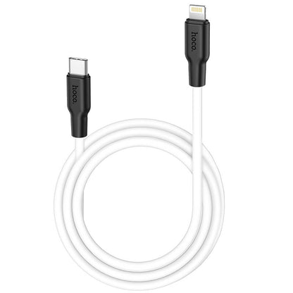 Hoco Silicone PD 20W Type-C to Lightning Charging Data Cable X21 Plus