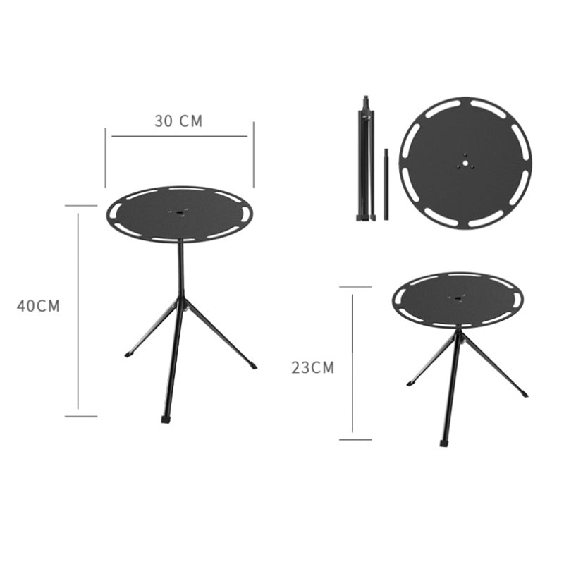 Telescopic Outdoor Three Legged Folding Dining Table Portable Camping Aluminum