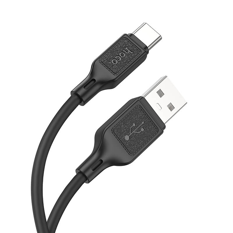 Hoco Cool Silicone USB-A to Type-C Charging Data Cable X90
