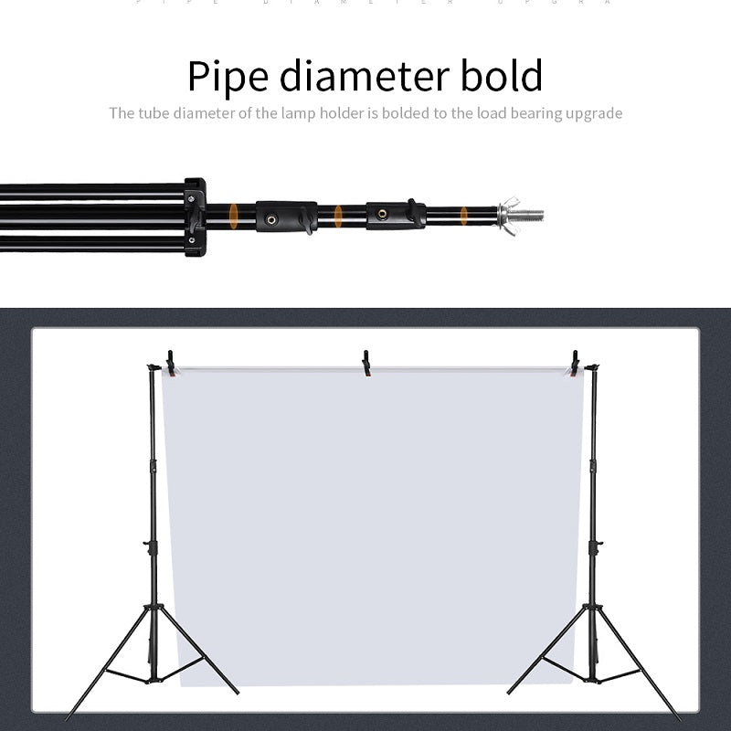 Photography Background Stand with 3 Backdrops Kit