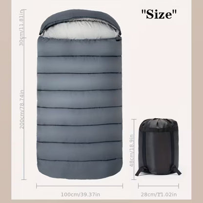 Large Rectangular Sleeping Bag – 230 x 100 cm, Ideal for Camping, Hiking, Picnic & Outdoor Use