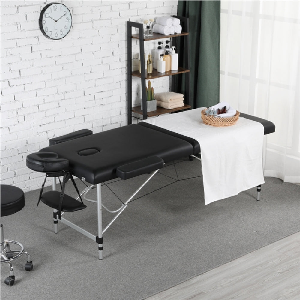 Portable 2 Fold Aluminum Massage Bed