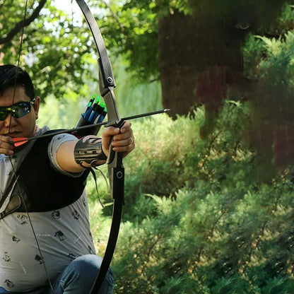 30lbs Archery Military Grade Hunting Recurve Bow (Black)