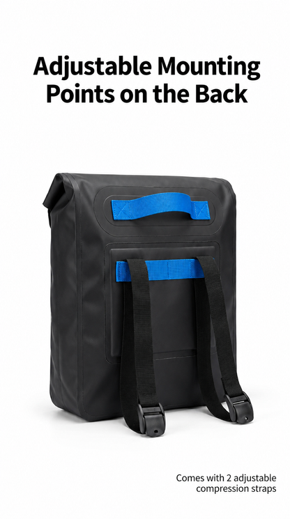 Waterproof Roll-Top Bag for E-Bikes, Motorcycles & Bicycles XY13451