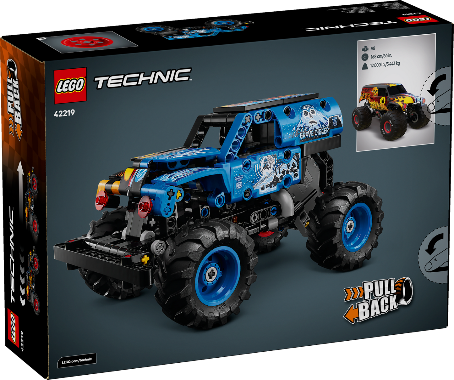 LEGO Technic: Monster Jam Grave Digger Fire and Ice (42219)