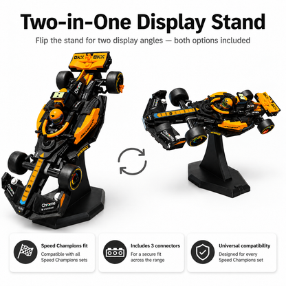 DisplayX 75°, 20cm Display Stand Compatible with LEGO® Speed Champion Sets