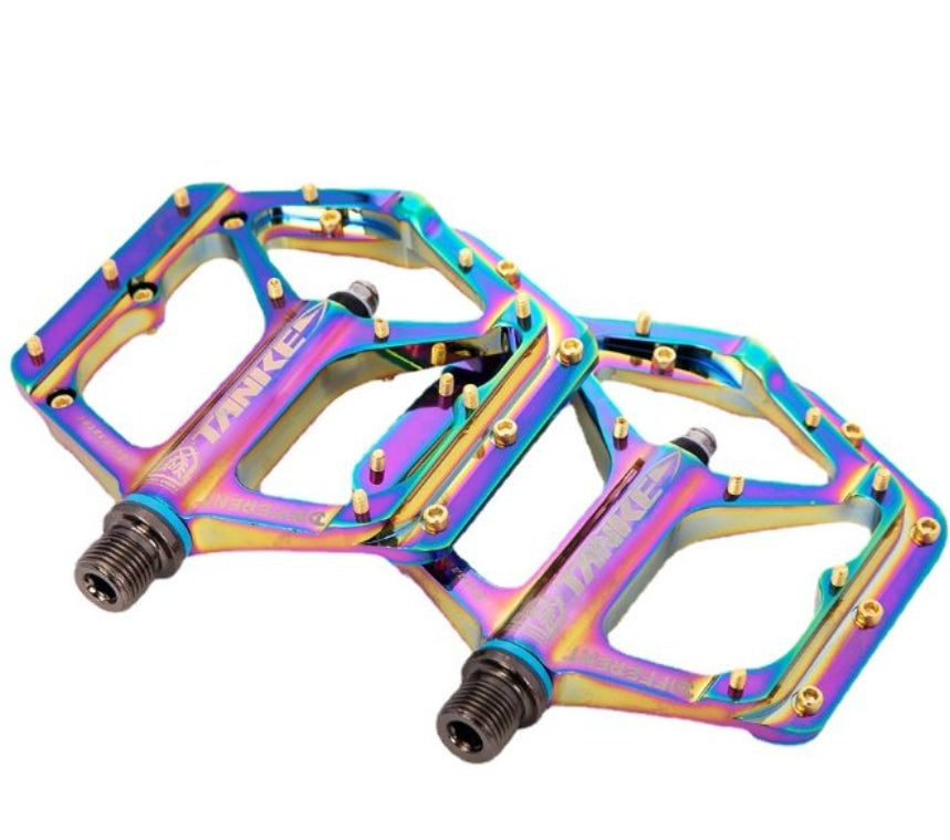 2 pcs Mountain Bike Pedals MTB Pedals Bicycle Flat Pedals colourful