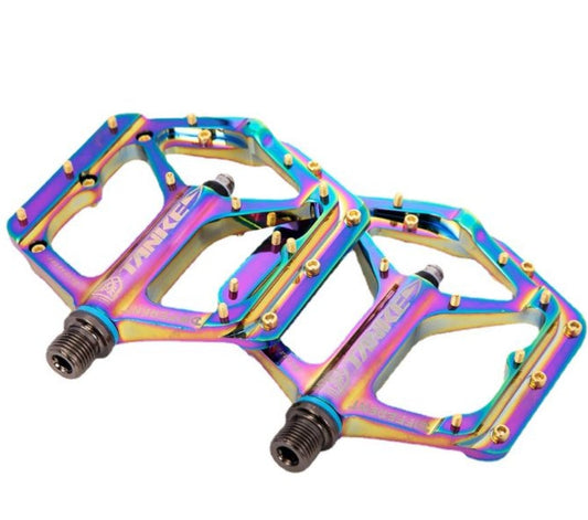 2 pcs Mountain Bike Pedals MTB Pedals Bicycle Flat Pedals colourful