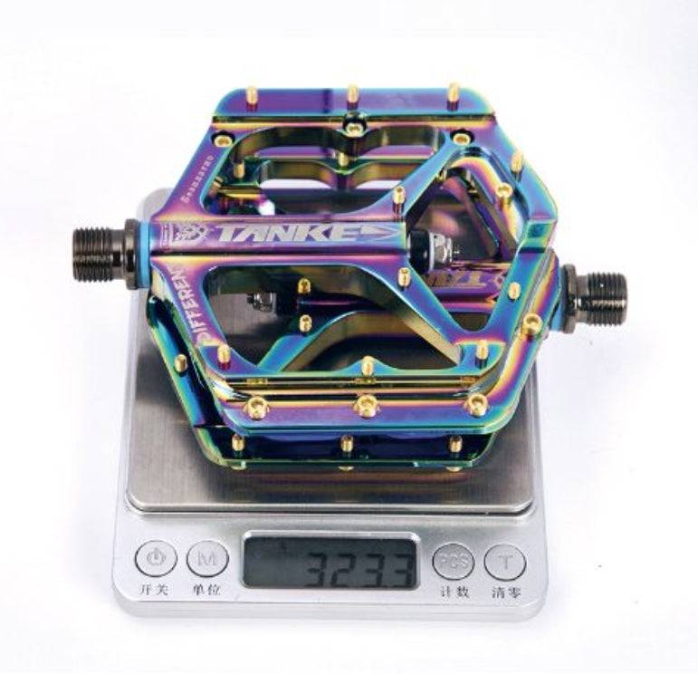 2 pcs Mountain Bike Pedals MTB Pedals Bicycle Flat Pedals colourful