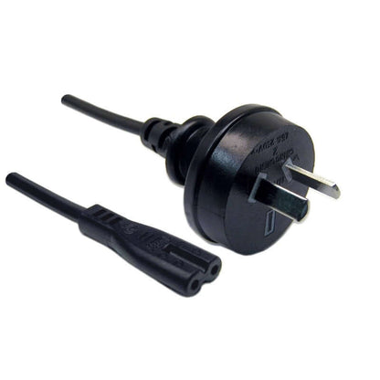 NZ Laptop Wall Plug Power Cord 2 Pin / 2 Prong 1m