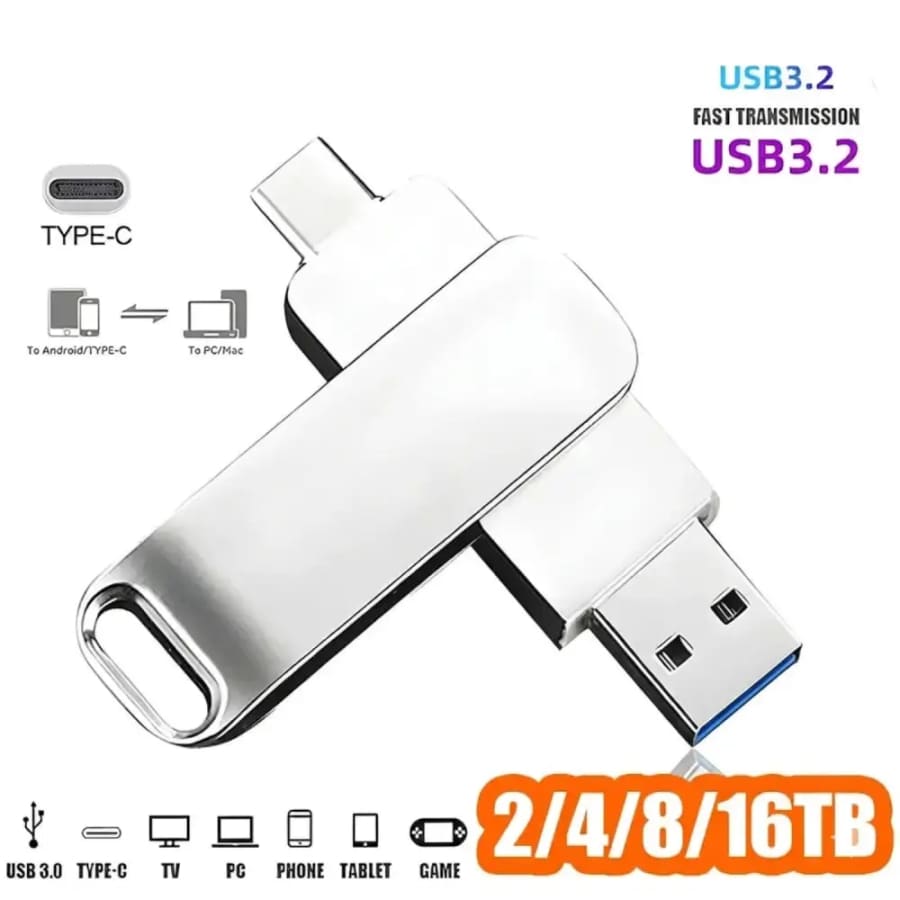 2TB - 4TB USB 3.2 Waterproof Flash Drive