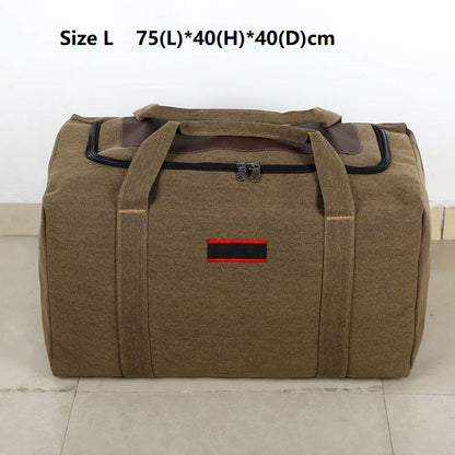 Canvas Storage Bag – High-Capacity Travel, Camping & Moving Luggage Bag