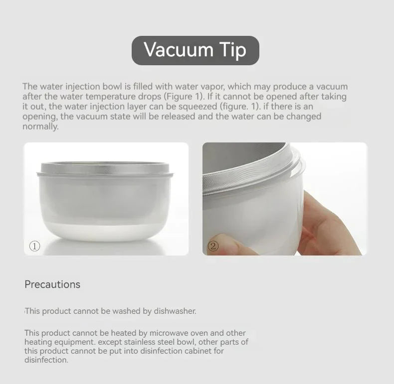 3 Grids Thermal Stainless Steel Baby Toddler Suction Plate /Bowl Set-Green