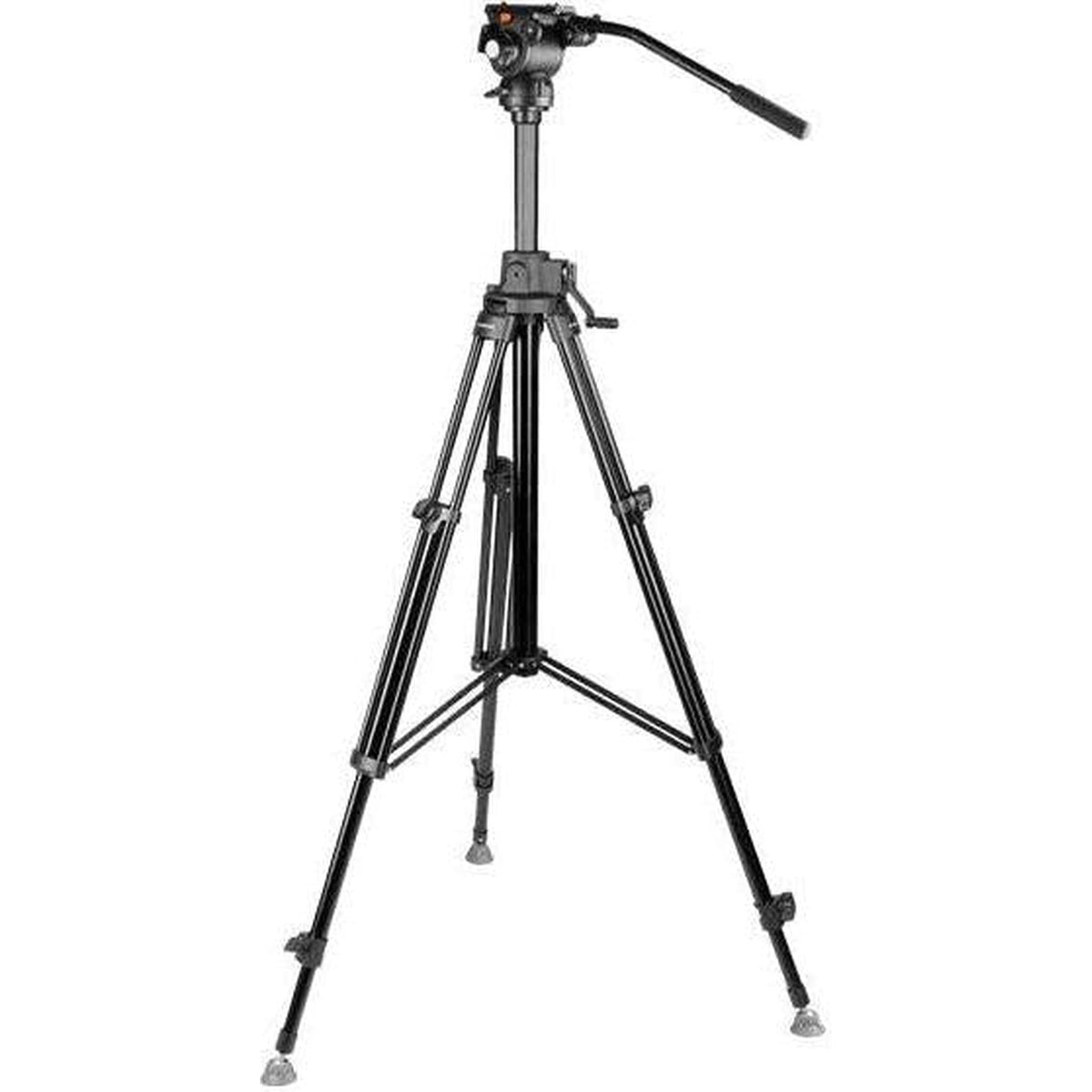 E-Image Studio Tripod with Geared Center Column and Fluid Head Kit