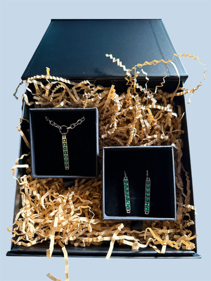 Tāhū Hiriwa Kākāriki Silver Set