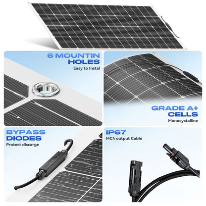 300W Flexible solar panel Kit