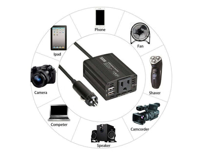 300W Car Inverter 12V - The Shopsite