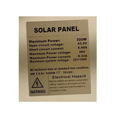 300W Solar Panel