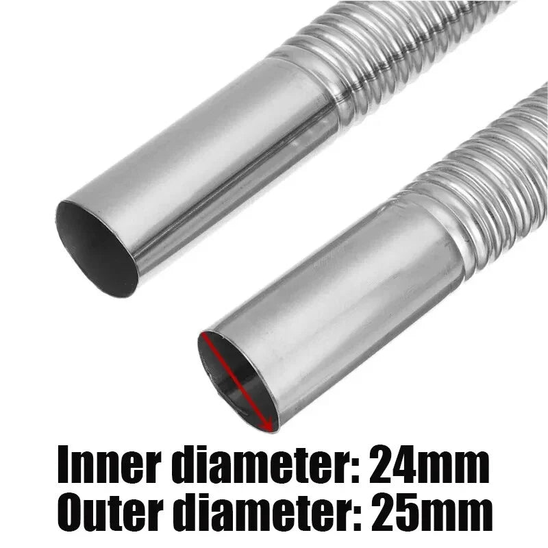 300cm Air Diesel Parking Heater Stainless Steel Exhaust Pipe Tube Gas