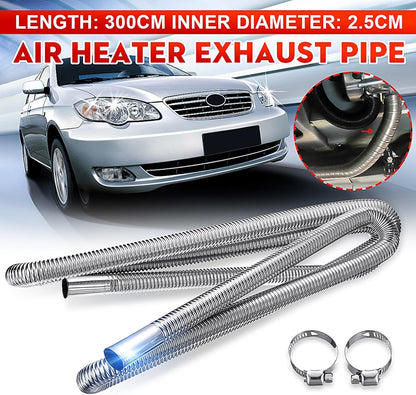 300cm Air Diesel Parking Heater Stainless Steel Exhaust Pipe Tube Gas