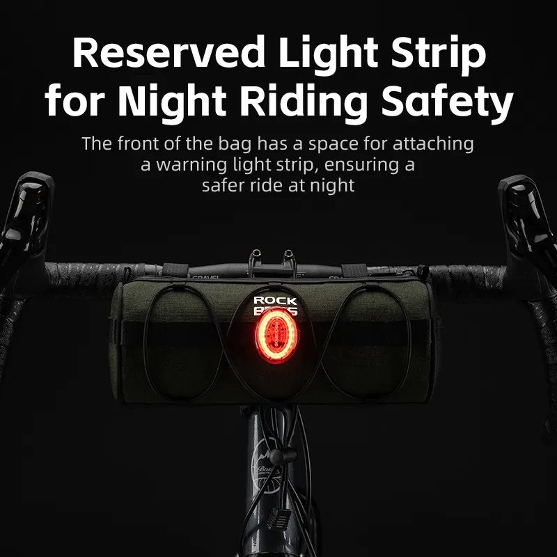 Bicycle Front Handlebar Cylinder Bike Storage Bag 2L