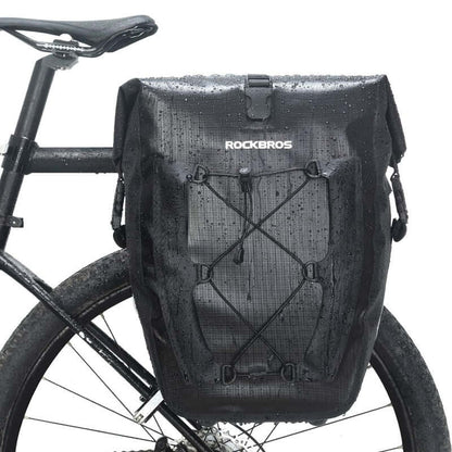 Waterproof Bike Rear Rack Carrier Trunk Travel Pannier Bag 25L