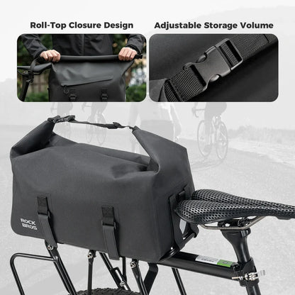 Bicycle Waterproof Pannier Rack Bag Up to 16L