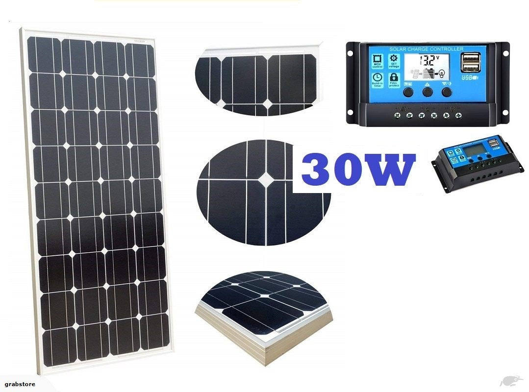 30W Solar Panel with Solar Controller