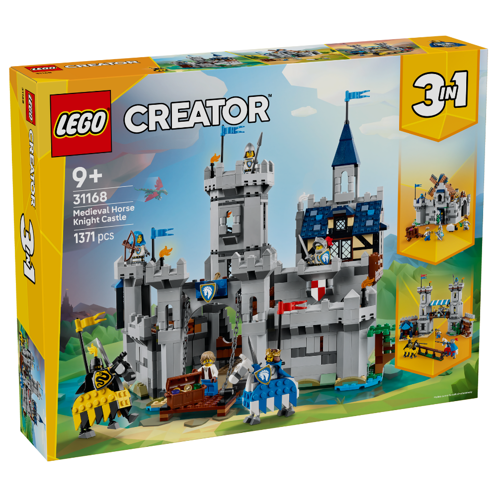 LEGO Creator: 3-in-1 Medieval Horse Knight Castle (31168)