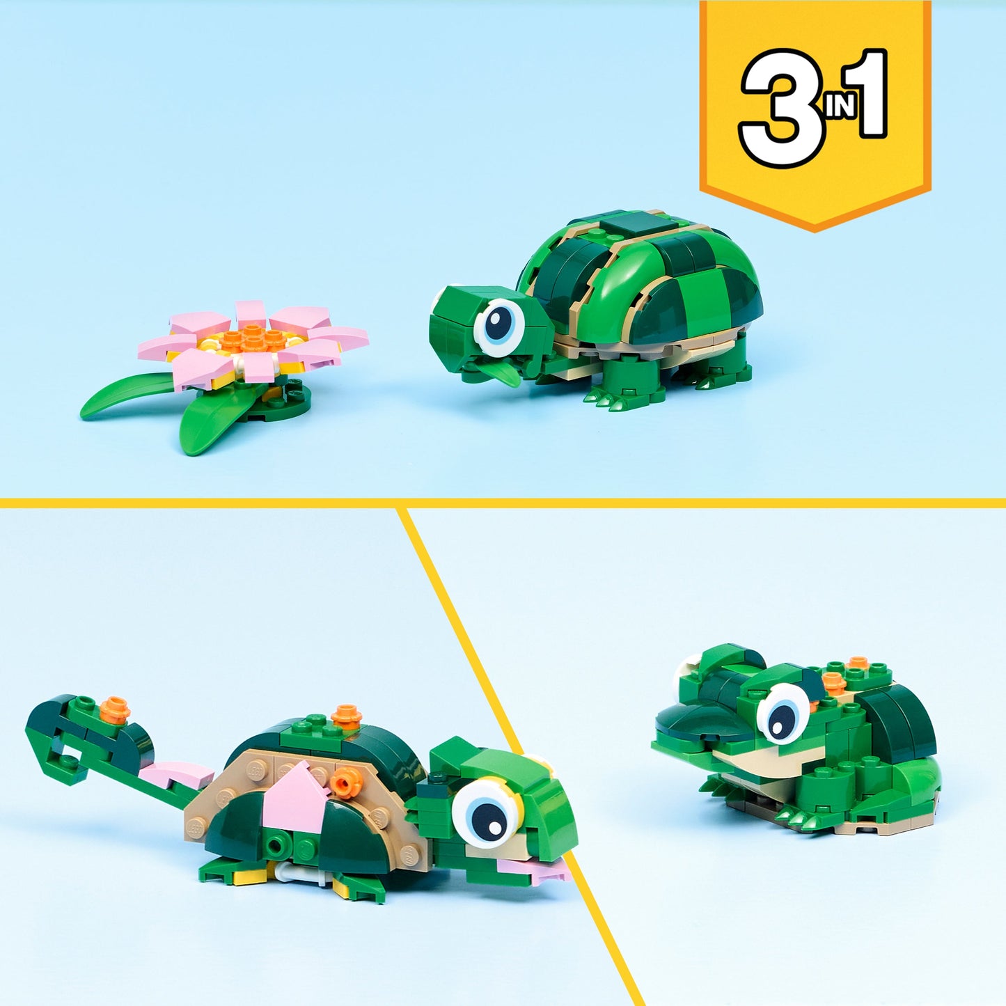 LEGO Creator: Turtle with a Water Lily Flower (31377)