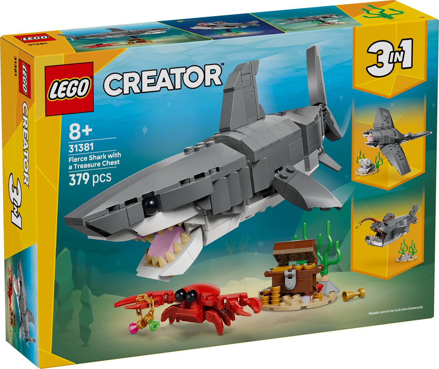 LEGO Creator: Fierce Shark with a Treasure Chest (31381)