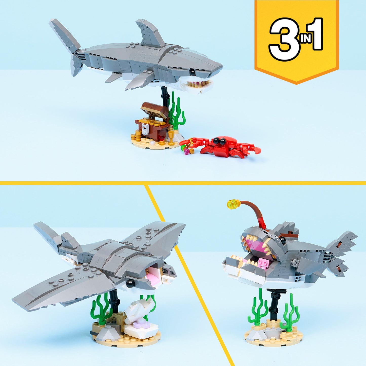 LEGO Creator: Fierce Shark with a Treasure Chest (31381)