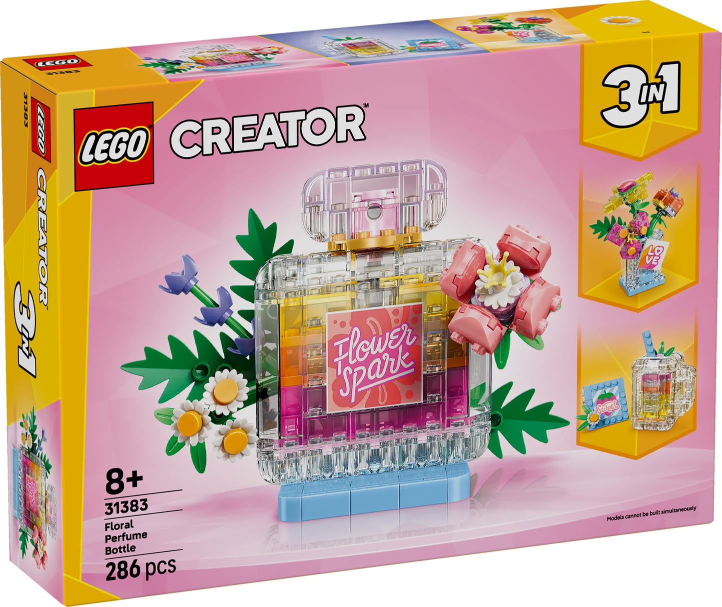 LEGO Creator: 2 in 1 Floral Decor Perfume Bottle (31383)