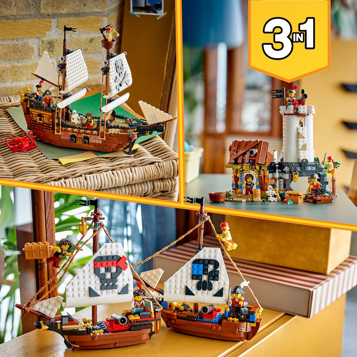 LEGO Creator: 3 in 1 Iconic Pirate Ship (31387)