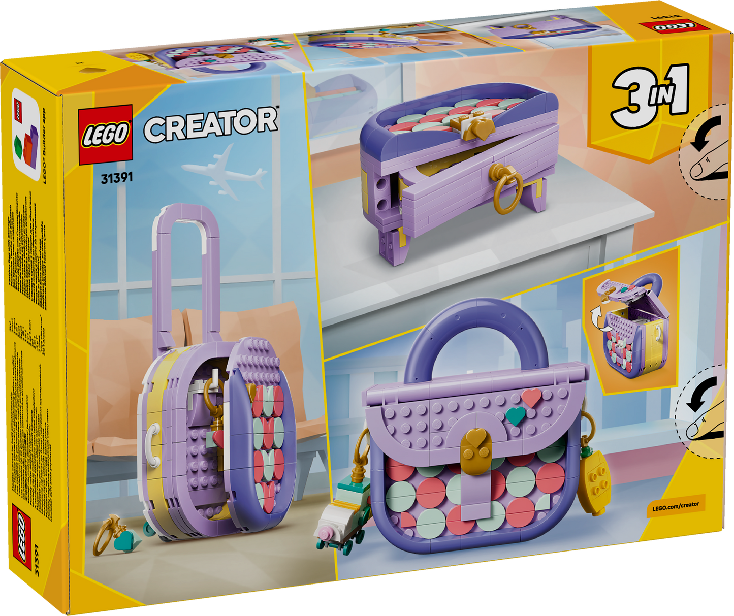LEGO Creator: 3 in 1 Art Fashion Bag with Storage (31391)