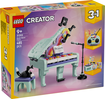 LEGO Creator: 3 in 1 Music Decor Piano with Cat (31392)