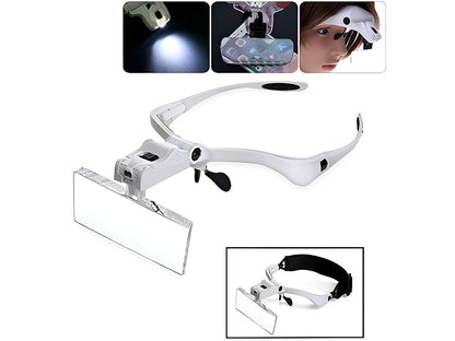 Head Mount Magnifier with LED lamp