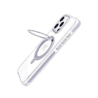 Compatible with iPhone 16 Pro Ice Armor O2L Series Magnetic Clear Case with Ring Stand
