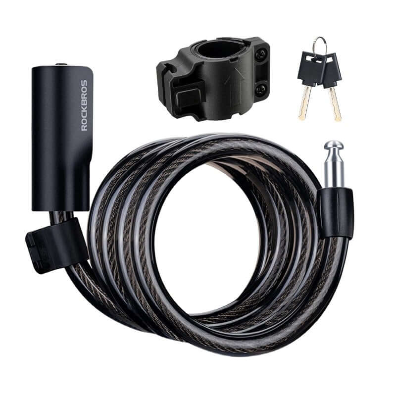 Bike Anti-Theft Zinc Alloy Steel Lock Portable with 2 keys