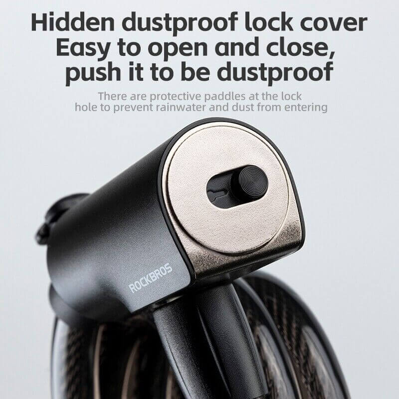 Bike Anti-Theft Zinc Alloy Steel Lock Portable with 2 keys