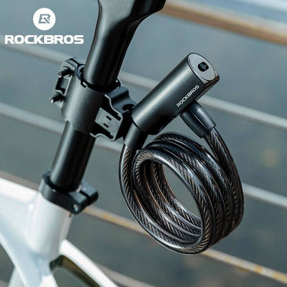Bike Anti-Theft Zinc Alloy Steel Lock Portable with 2 keys